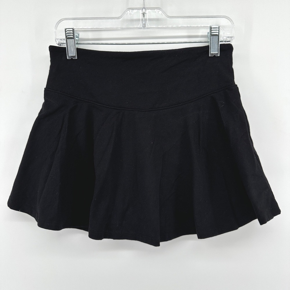 Old Navy Girls L 10 12 Black High Waisted Pleated Performance Athletic Skort